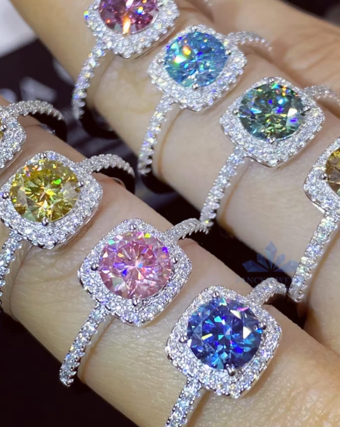 Moissanite Gemstone Ring