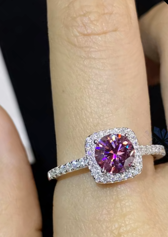 Moissanite Gemstone Ring