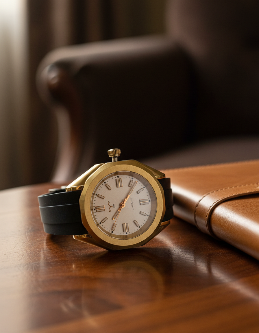 The Milford watch in an elegant setting